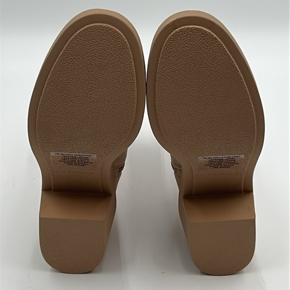 André Assous Gloria Suede Water Resistant Boots Sesame Beige Size 8 NWB - Picture 9 of 11